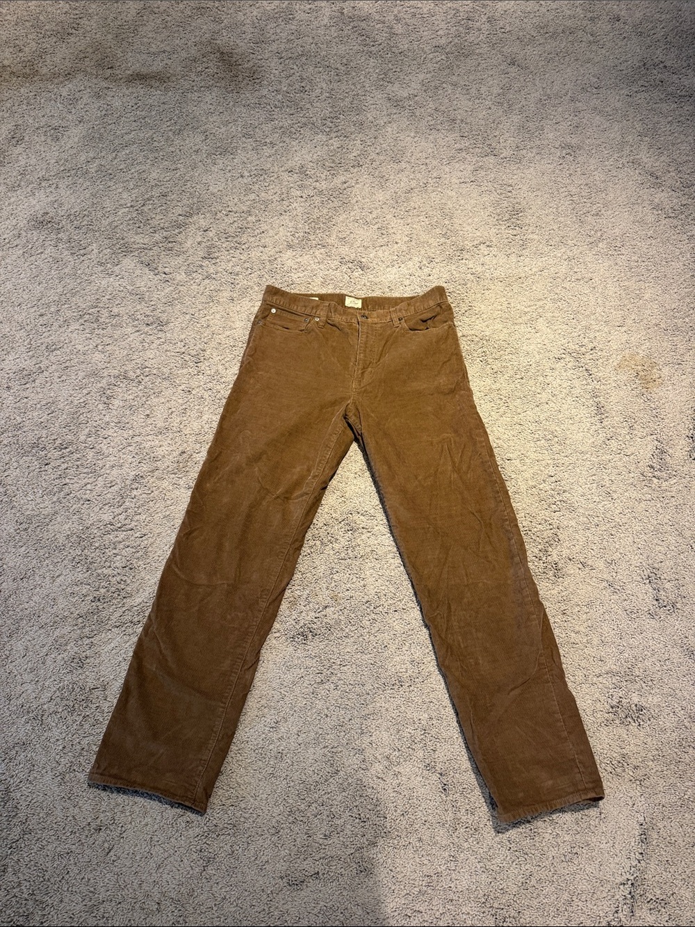 J. Crew Men's Corduroy Pants in Brown Classic Straight 32x32